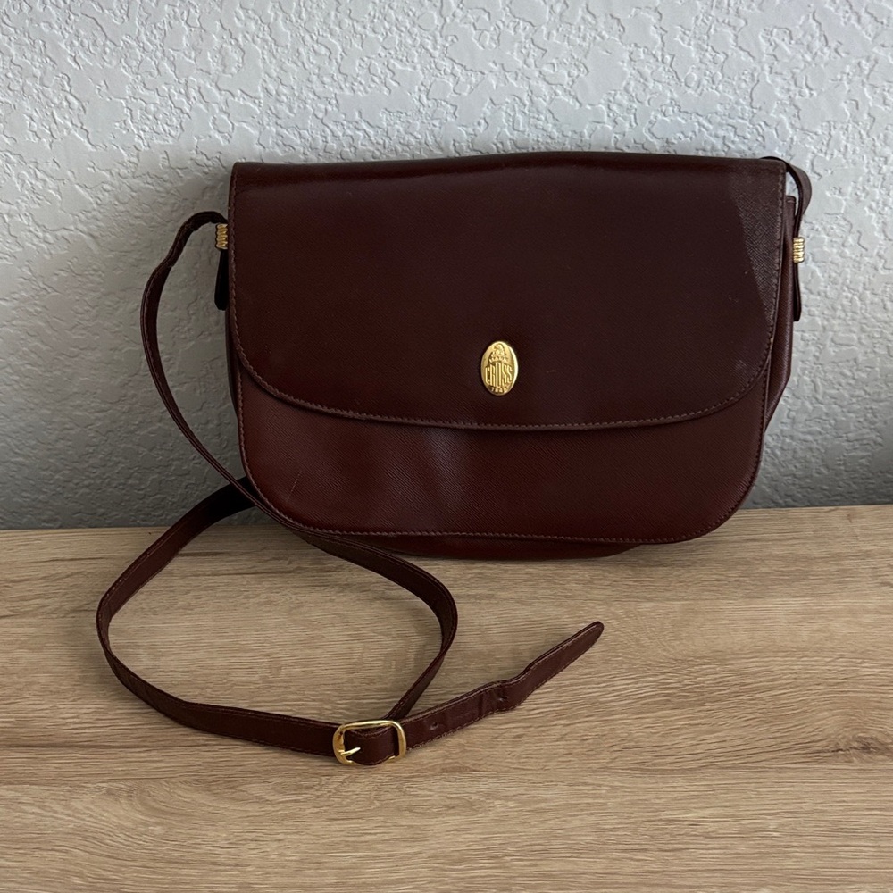 Mark Cross Brown Leather Shoulder Bag